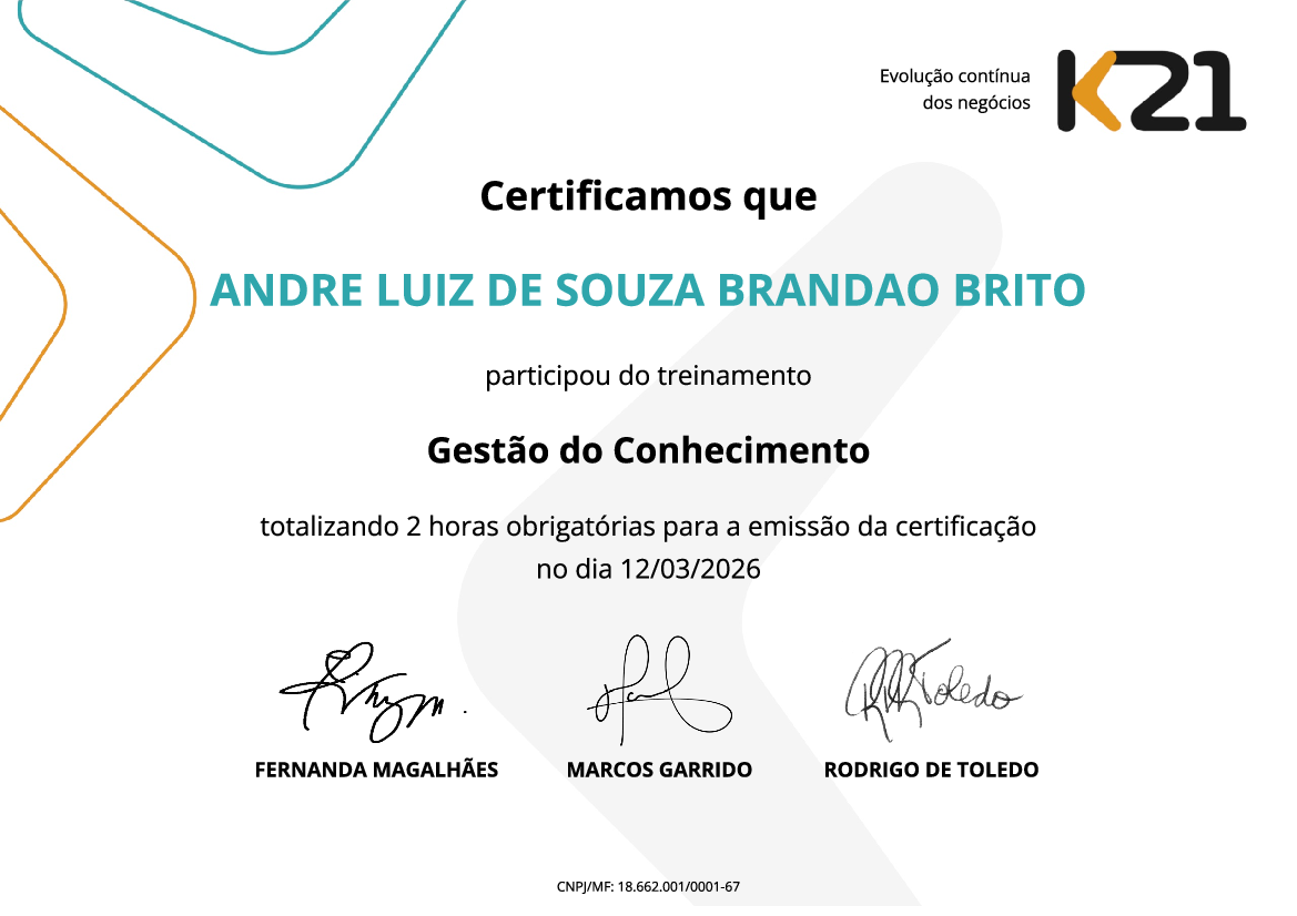 Certificado K21